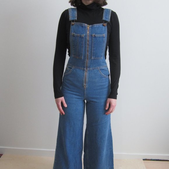 Ziggy 70s crop flare overalls - Picture 1 of 14